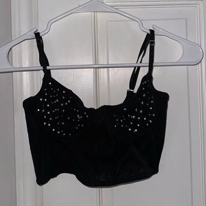 Urban Sparkly Bra Crop Top